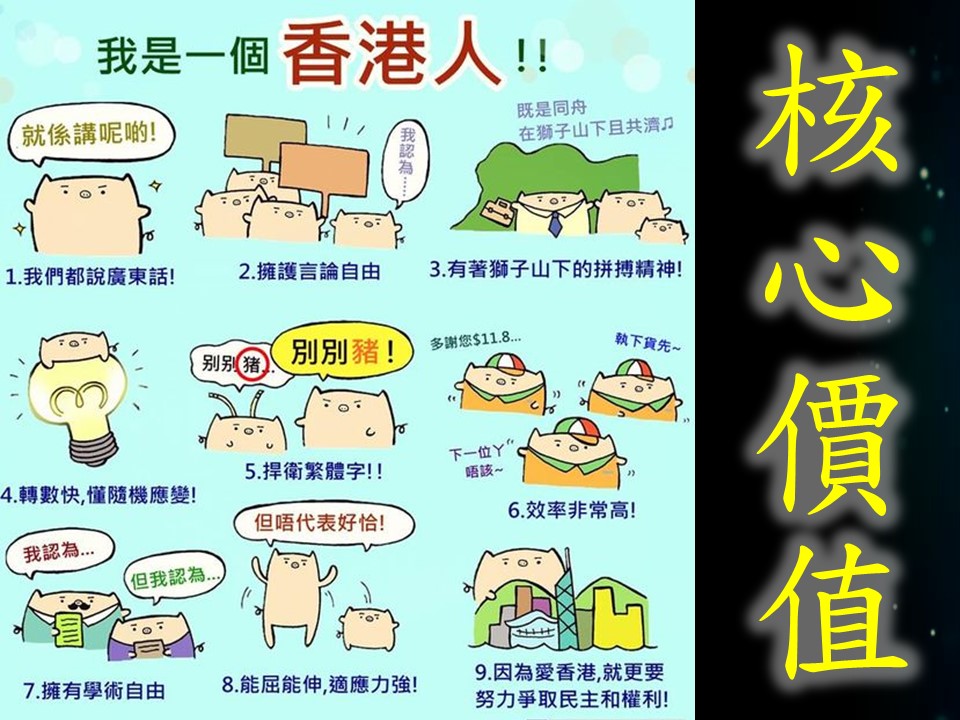 ãé¦æ¸¯æ ¸å¿å¹å¼å®£è¨ãçåçæå°çµæ